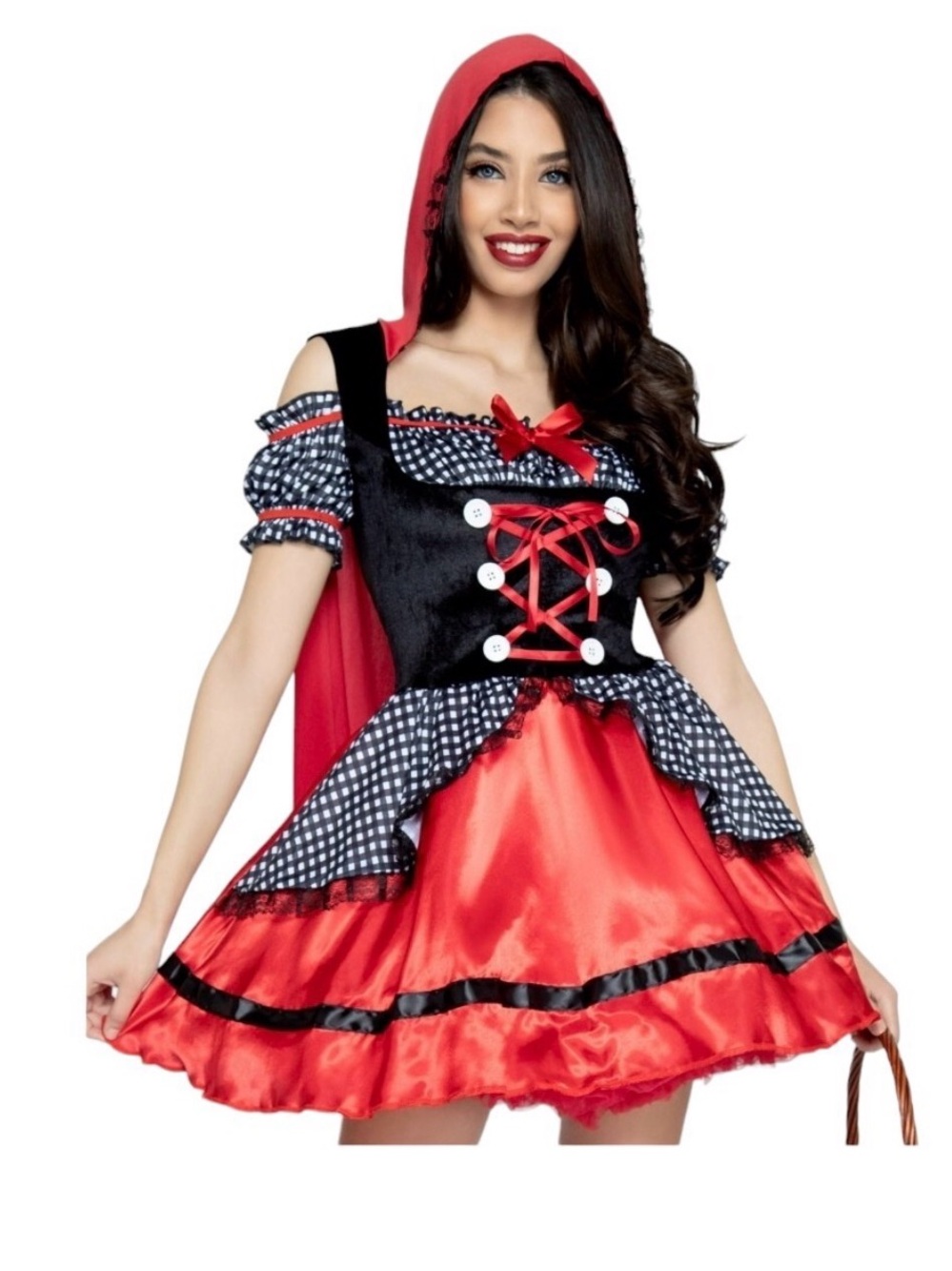 Wonderland Costumes Little Red Riding Hood Inspired Adult Halloween Dress M 8-10